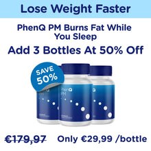 Afbeelding in Gallery-weergave laden, Add 3 Bottles Of Night Time Fat-Burning PhenQ PM With 50% OFF!